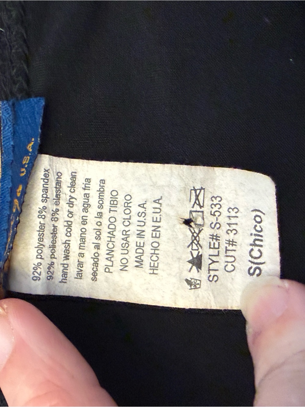 Vintage Y2K Codigo USA Beaded Floral Halter Top Black Whimsygoth Cami Small - Picture 4 of 6